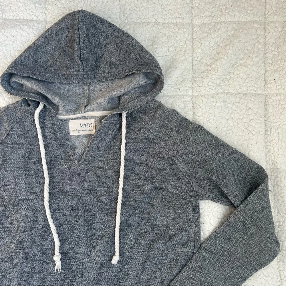 M4EO Gray Relaxed Comfy Hoodie - Picture 3 of 12